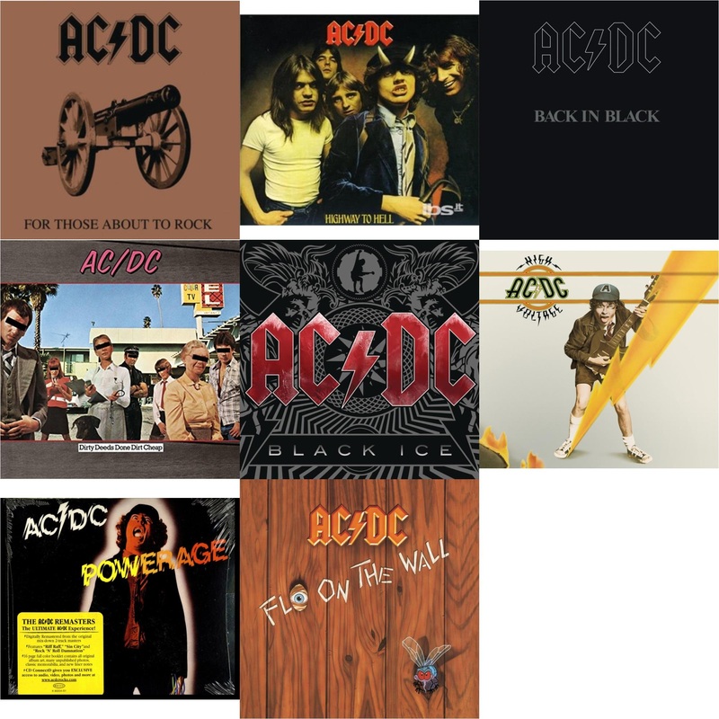 Ac/Dc – For Those About To Rock & Highway To Hell & Back In Black & Dirty Deeds Done Dirt Cheap & Black Ice & High Voltage & Powerage & Fly On The Wall – CD Bundle