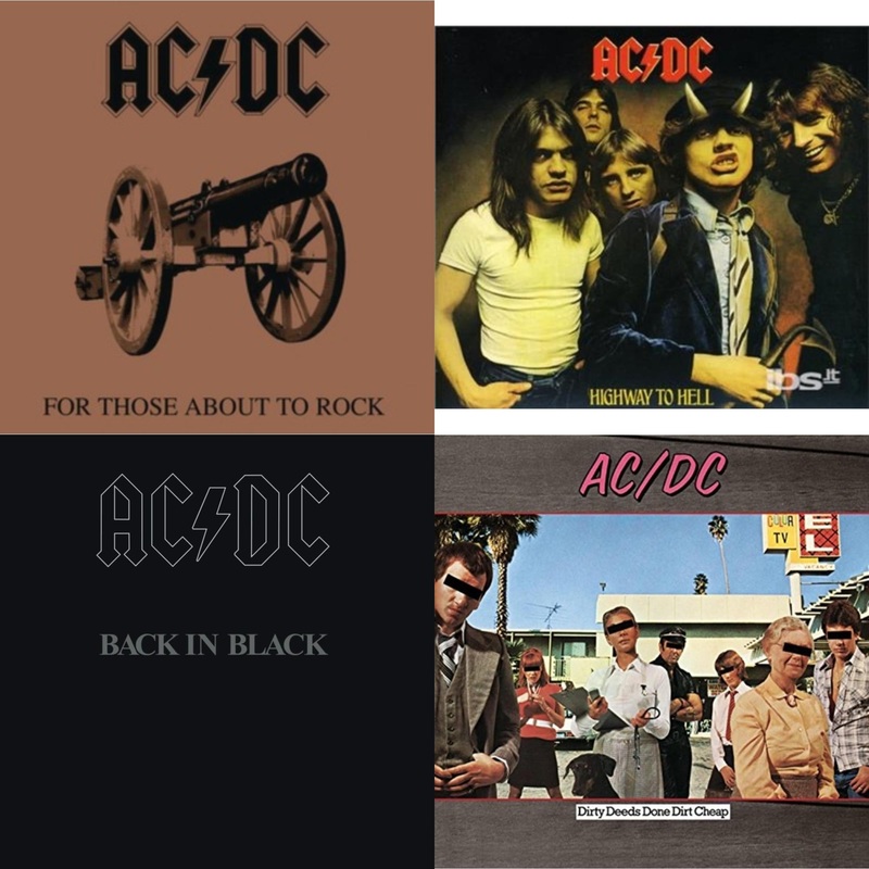 Ac/Dc – For Those About To Rock & Highway To Hell & Back In Black & Dirty Deeds Done Dirt Cheap – CD Bundle