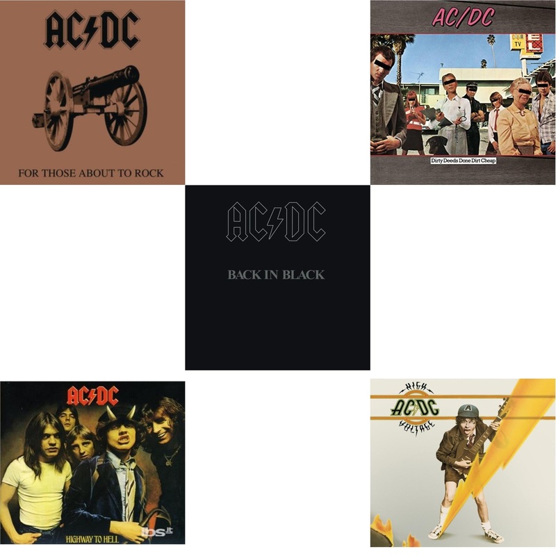 Ac/Dc – For Those About To Rock & Highway To Hell & Back In Black & Dirty Deeds Done Dirt Cheap & High Voltage – CD Bundle