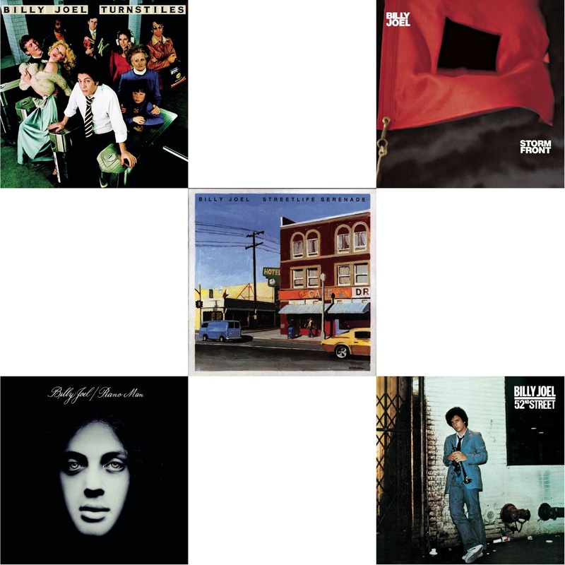 Billy Joel – Turnstiles & Piano Man & Streetlife Serenade & Stormfront & 52Nd Street – CD Bundle