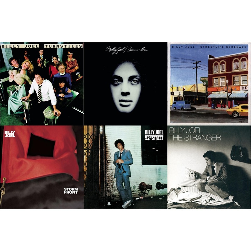 Billy Joel – Turnstiles & Piano Man & Streetlife Serenade & Stormfront & 52Nd Street & Stranger – CD Bundle