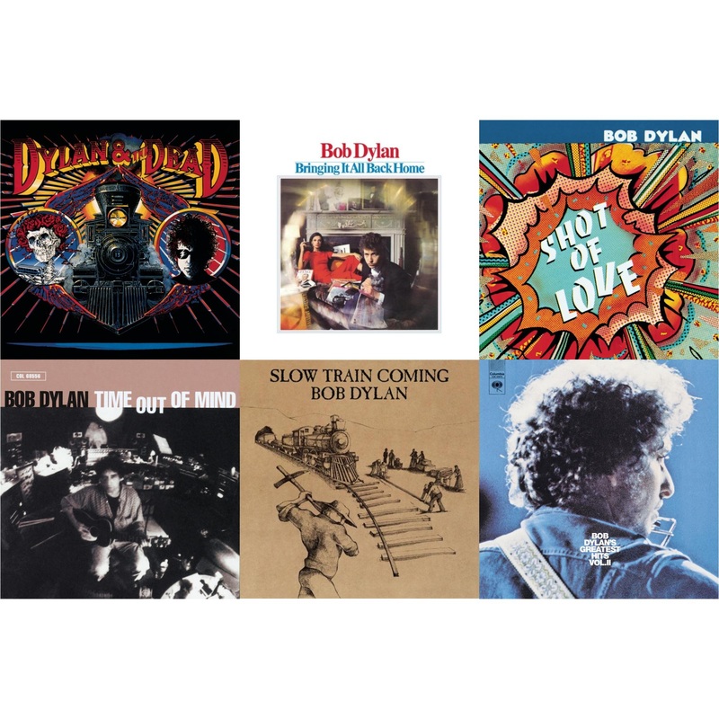 Bob Dylan – Dylan & The Dead & Bringing It All Back Home & Shot Of Love & Time Out Of Mind & Slow Train Coming & Greatest Hits Vol.2 – CD Bundle