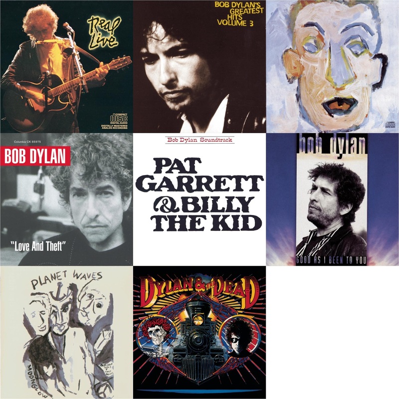 Bob Dylan – Real Live & Greatest Hits Vol.3 & Self Portrait & Love & Theft & Pat Garrett & Billy The Kid & Good As I Been To You & Planet Waves & Dylan & The Dead – CD Bundle