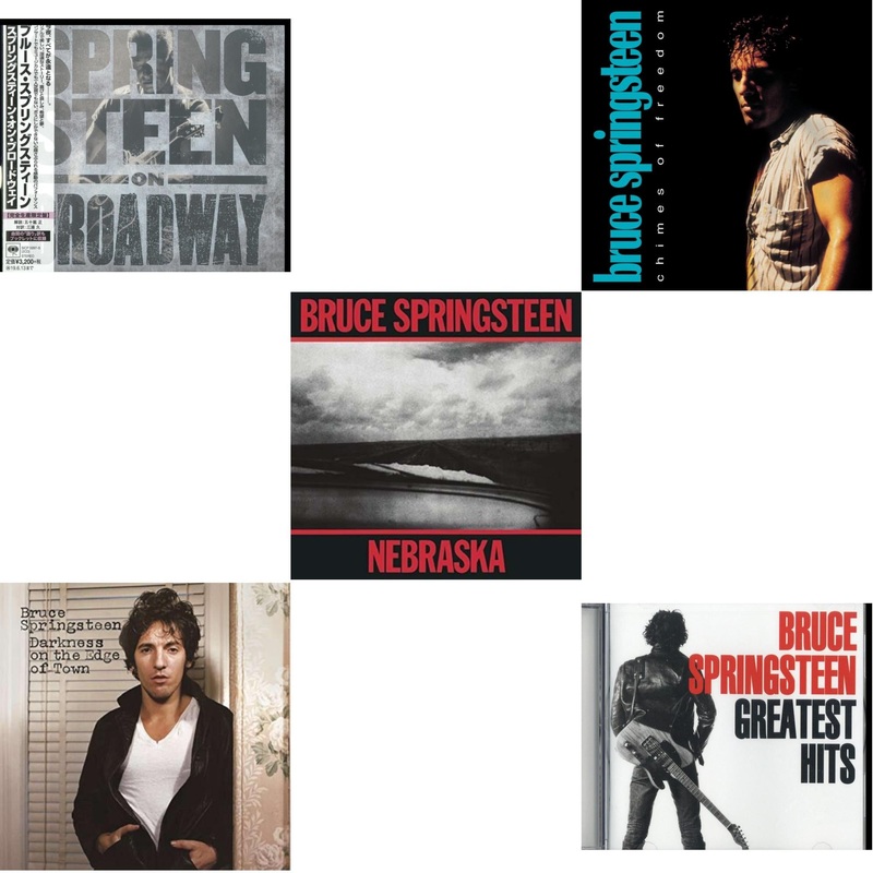 Bruce Springsteen – Springsteen On Broadway (Ltd/Booklet/Paper Jacket) & Darkness On The Edge Of Town & Nebraska & Chimes Of Freedom & Greatest Hits – CD Bundle