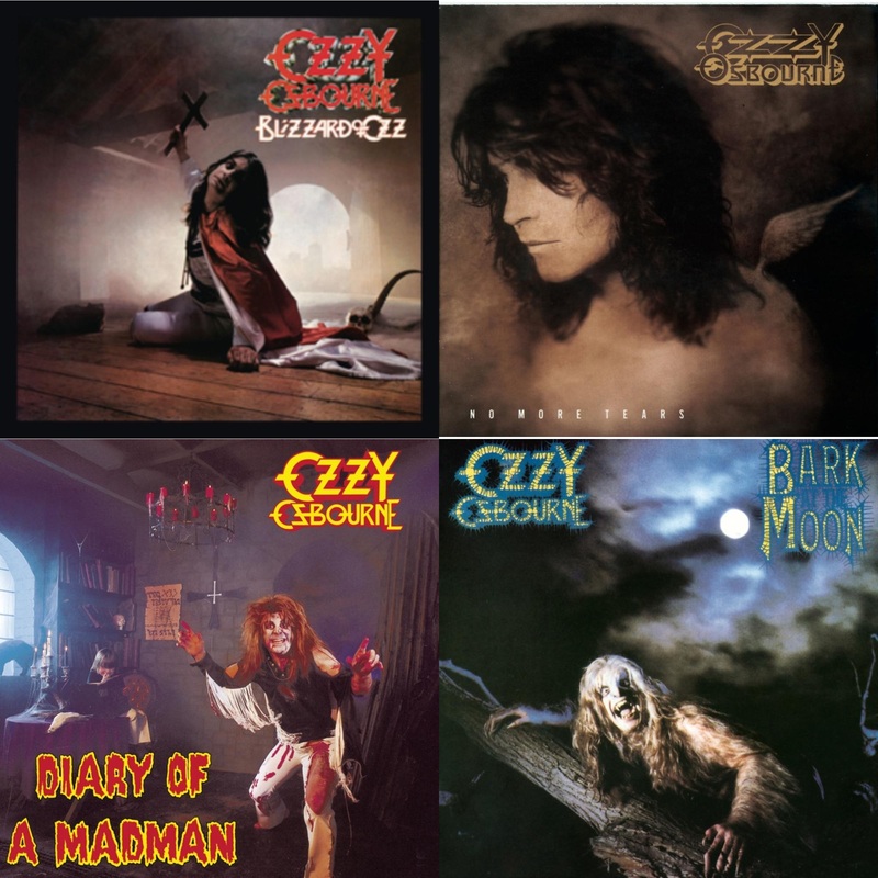 Ozzy Osbourne – Blizzard Of Ozz & No More Tears & Diary Of A Madman & Bark At The Moon – CD Bundle
