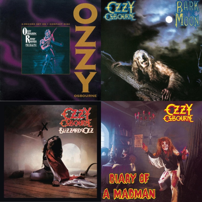 Ozzy Osbourne – Tribute & Bark At The Moon & Blizzard Of Ozz & Diary Of A Madman – CD Bundle