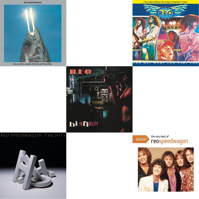Reo Speedwagon – You Can Tune A Piano But You Can’t Tuna Fish & Hits & Hi Infidelity & Live: You Get What You Play For & Playlist: Very Best Of Reo Speedwagon – CD Bundle