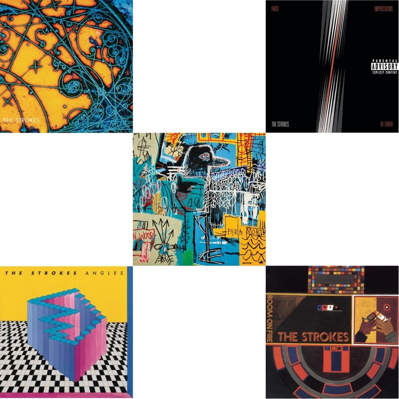 Strokes – Is This It & Angles & New Abnormal (Jewel Case/Clear Aprt O-Card With Print) & First Impressions Of Earth & Room On Fire – CD Bundle