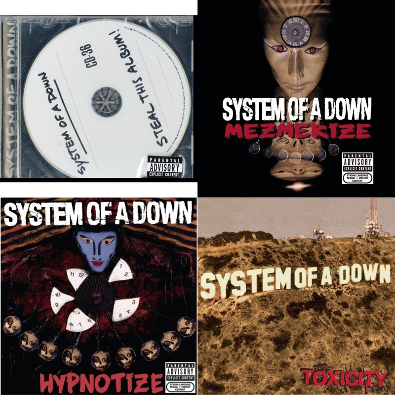 System Of A Down – Steal This Album & Mezmerize & Hypnotize & Toxicity – CD Bundle