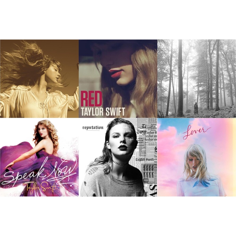 Taylor Swift – Fearless (Taylor’s Version) (2CD) & Red & Folklore (Edited) & Speak Now & Reputation & Lover (Deluxe) (Version 1)