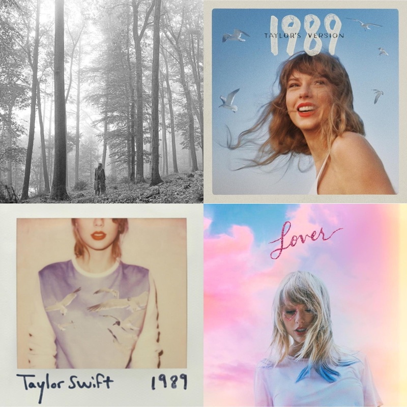 Taylor Swift – Folklore (Edited) & 1989 (Taylor’s Version) & 1989 & Lover (Deluxe) (Version 4) – CD Bundle