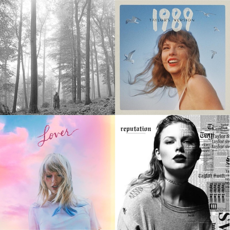 Taylor Swift – Folklore (Edited) & 1989 (Taylor’s Version) & Lover (Deluxe) (Version 1) & Reputation – CD Bundle
