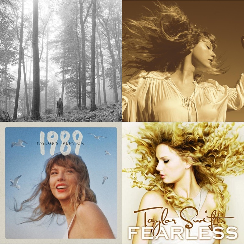 Taylor Swift – Folklore (Edited) & Fearless (Taylor’s Version) (2CD) & 1989 (Taylor’s Version) & Fearless