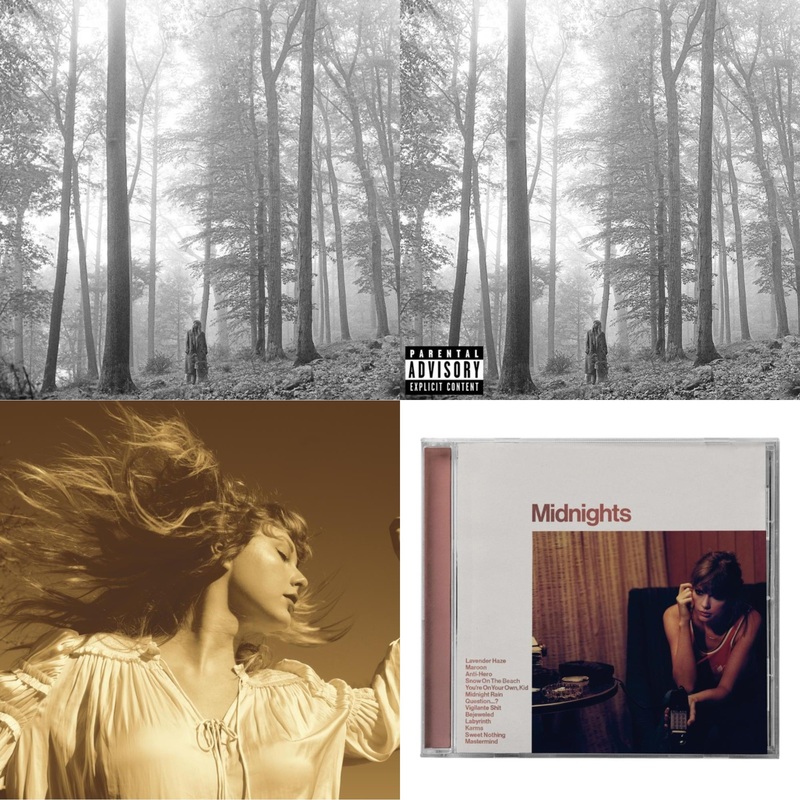 Taylor Swift – Folklore (Edited) & Folklore (X) & Fearless (Taylor’s Version) (2CD) & Midnights (X) (Blood Moon CD)