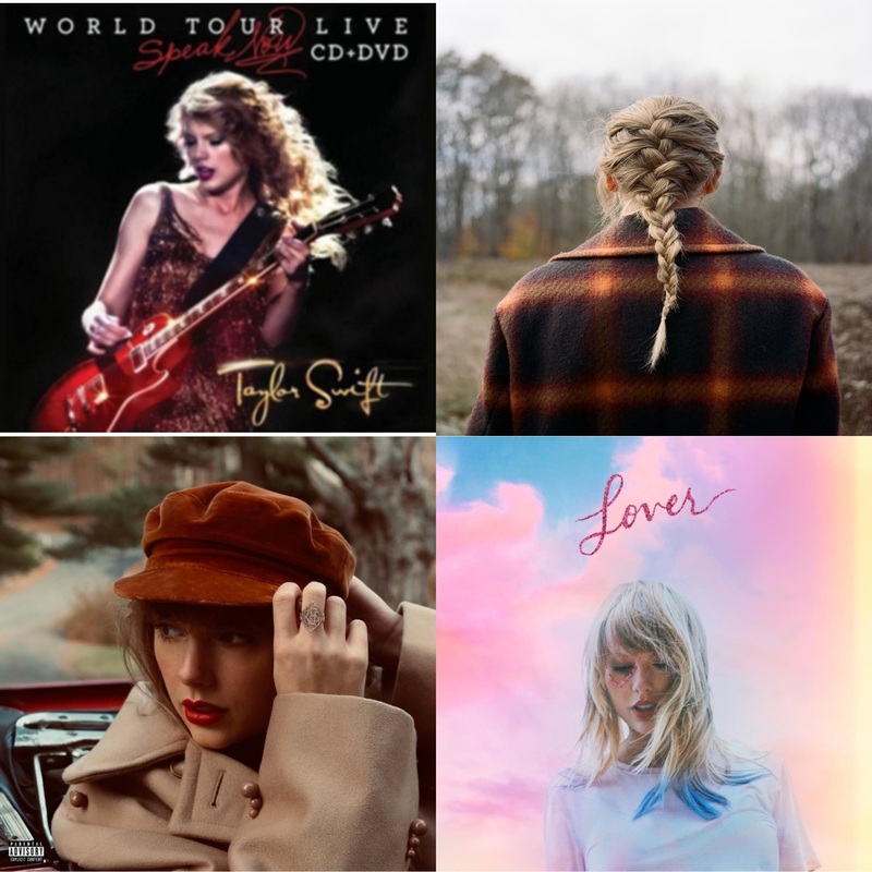 Taylor Swift – Speak Now World Tour Live (CD/DVD) & Evermore (X) & Red (Taylor’s Version) (X) (2CD) & Lover (Deluxe) (Version 4)