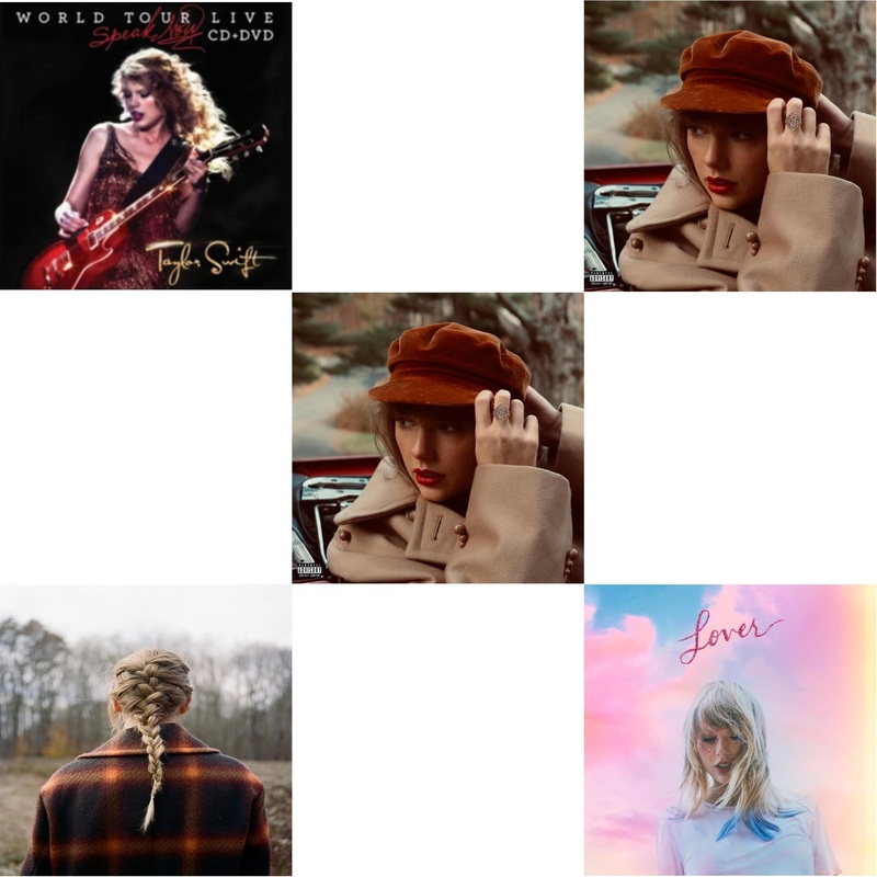 Taylor Swift – Speak Now World Tour Live (CD/DVD) & Evermore (X) & Red (Taylor’s Version) (X) (2CD) & Red (Taylor’s Version) (Edited) (2CD) & Lover (Deluxe) (Version 4)