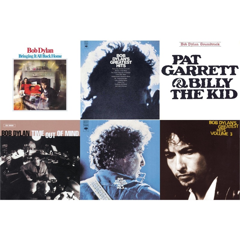 Bob Dylan – Bringing It All Back Home & Greatest Hits Vol.1 & Pat Garrett & Billy The Kid & Time Out Of Mind & Greatest Hits Vol.2 & Greatest Hits Vol.3 – CD Bundle