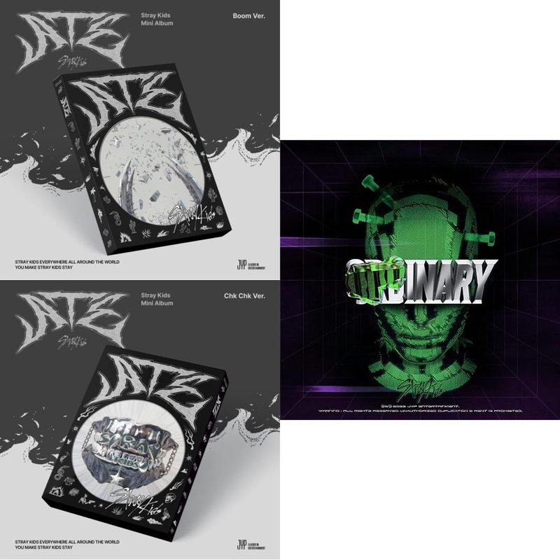 Stray Kids – Ate (Boom Ver.) & Ate (Chk Chk Ver.) & Oddinary (Scanning Version/Mask Off Version/Normal Edition) – CD Bundle