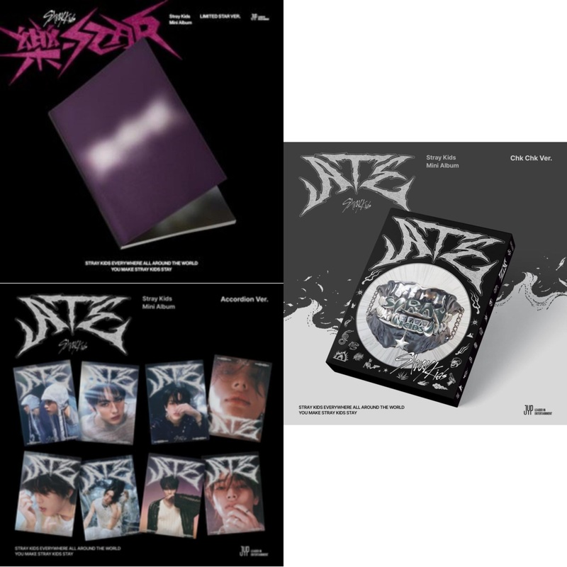 Stray Kids – Rock-Star (Limited Star Ver.) & Ate (Accordion Ver.) & Ate (Chk Chk Ver.) – CD Bundle