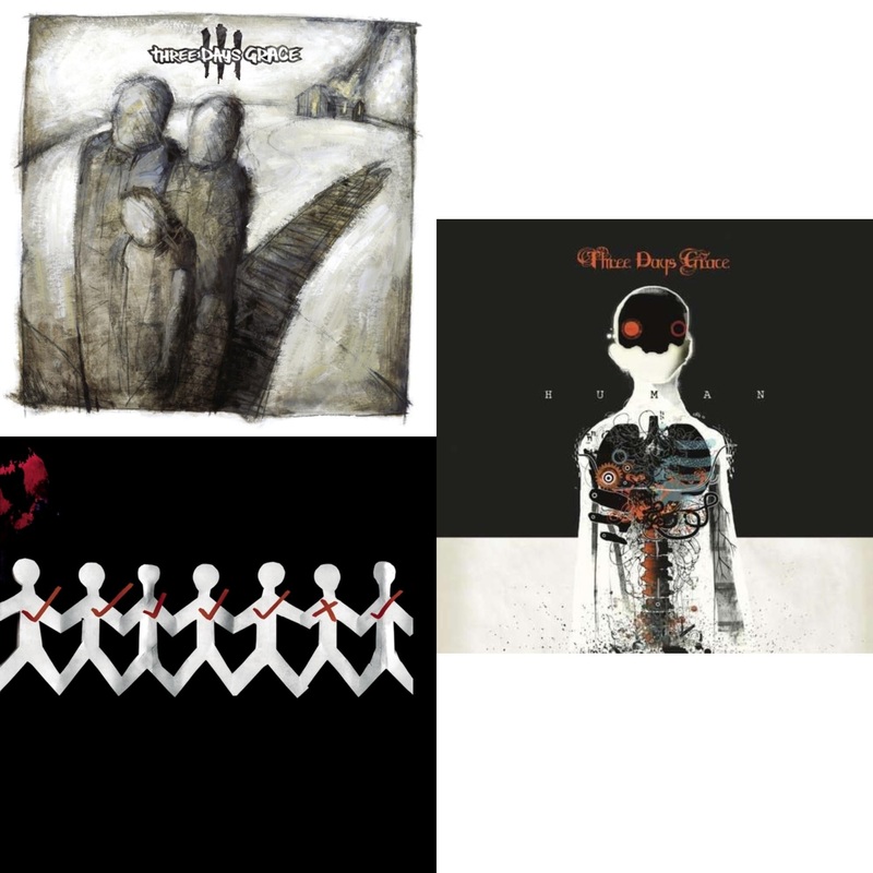 Three Days Grace – Three Days Grace & One-X & Human – CD Bundle