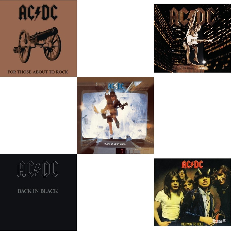 Ac/Dc – For Those About To Rock & Back In Black & Blow Up Your Video & Stiff Upper Lip & Highway To Hell – CD Bundle