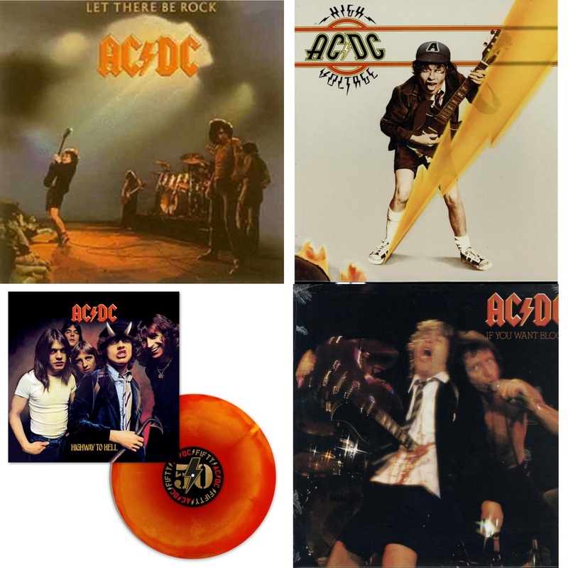 Ac/Dc – Let There Be Rock (180G) & High Voltage (180G) & Highway To Hell (Orange Blend LP Vinyl) & If You Want Blood You’ve Got It (180G)