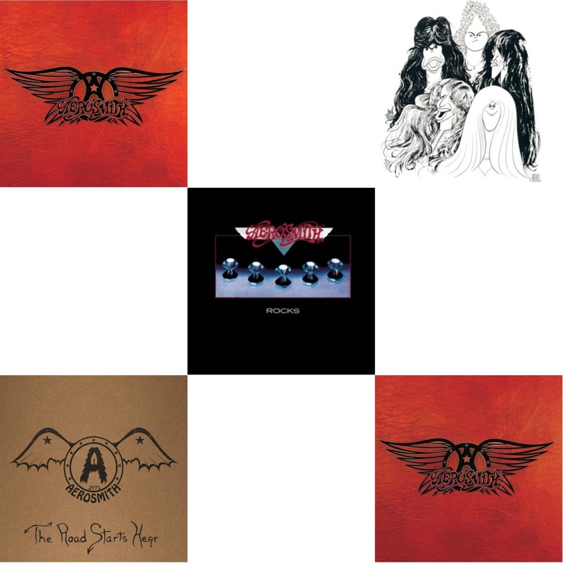 Aerosmith – Greatest Hits & 1971: The Road Starts Here & Rocks & Draw The Line & Greatest Hits (2LP)