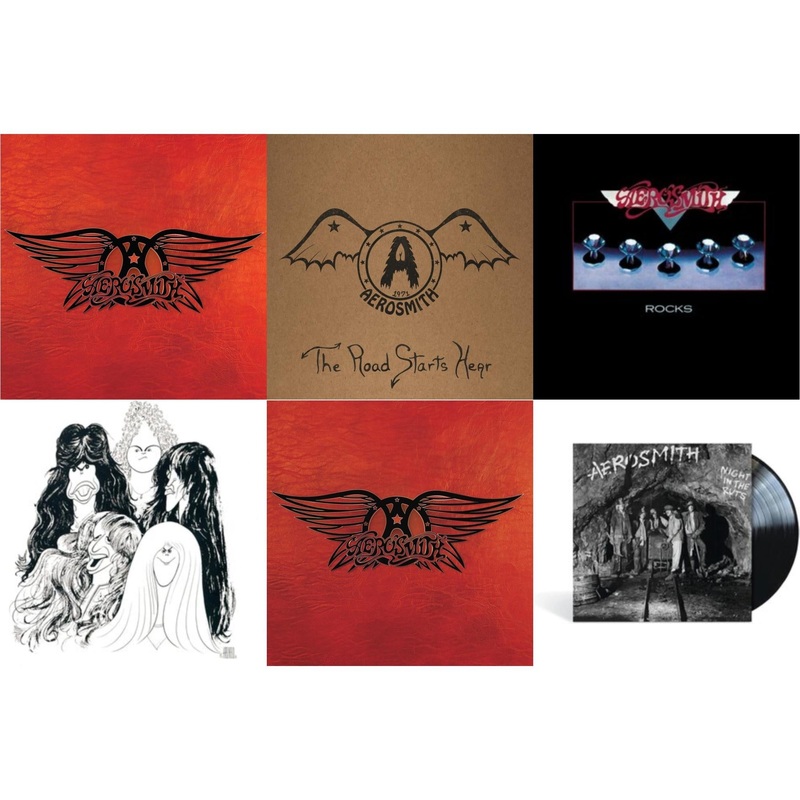 Aerosmith – Greatest Hits & 1971: The Road Starts Here & Rocks & Draw The Line & Greatest Hits (2LP) & Night In The Ruts