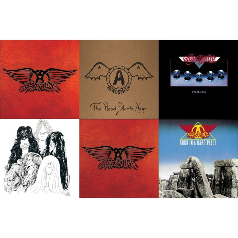 Aerosmith – Greatest Hits & 1971: The Road Starts Here & Rocks & Draw The Line & Greatest Hits (2LP) & Rock In A Hard Place