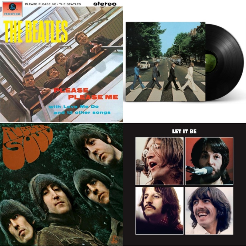 Beatles – Please Please Me & Abbey Road Anniversary & Rubber Soul & Let It Be Special Edition – LP Vinyl Bundle