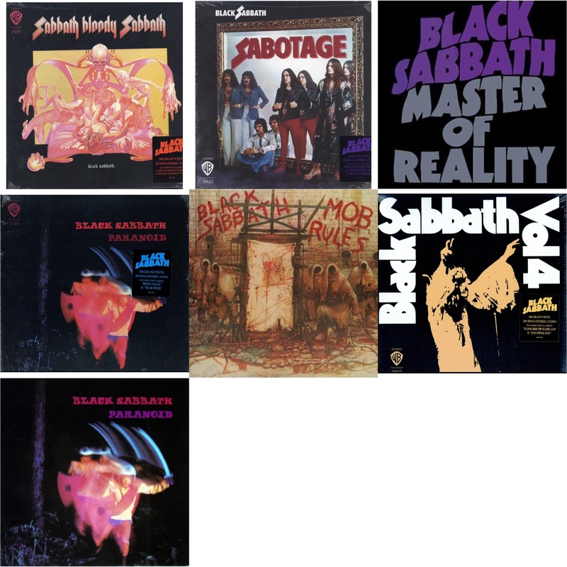 Black Sabbath – Sabbath Bloody Sabbath (180G) & Sabotage (180G) & Master Of Reality & Paranoid (180G) & Mob Rules (Deluxe/2LP) & Vol. 4 (180G) & Paranoid