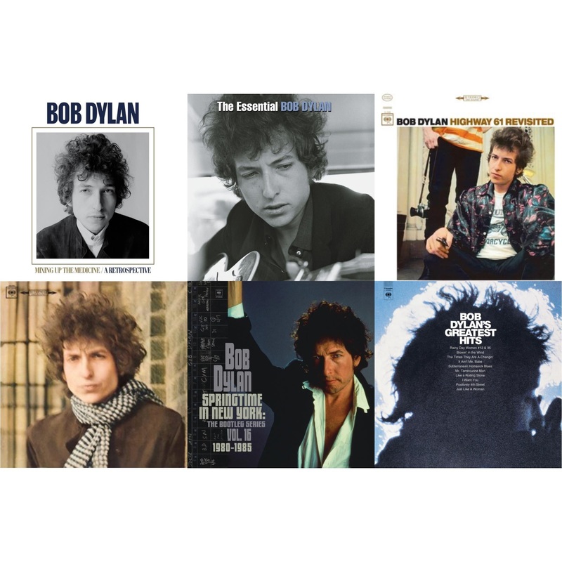 Bob Dylan – Mixing Up The Medicine & Essential Bob Dylan & Highway 61 Revisited & Blonde On Blonde & Springtime In New York: The Bootleg Series Vol. 16 (1980-1985) (2LP) & Bringing It All Back Home & Greatest Hits (150G/Dl Card)