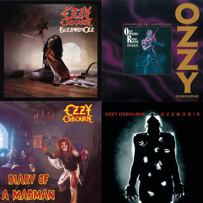 Ozzy Osbourne – Blizzard Of Ozz & Tribute & Diary Of A Madman & Ozzmosis – CD Bundle