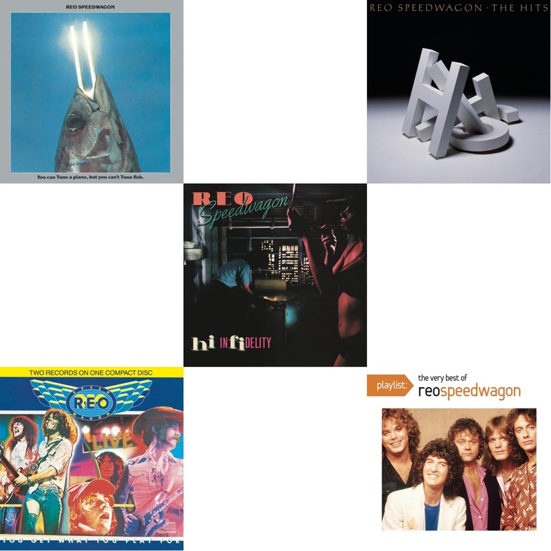 Reo Speedwagon – You Can Tune A Piano But You Can’t Tuna Fish & Live: You Get What You Play For & Hi Infidelity & Hits & Playlist: Very Best Of Reo Speedwagon – CD Bundle