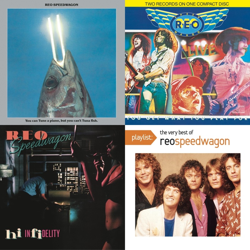 Reo Speedwagon – You Can Tune A Piano But You Can’t Tuna Fish & Live: You Get What You Play For & Hi Infidelity & Playlist: Very Best Of Reo Speedwagon – CD Bundle