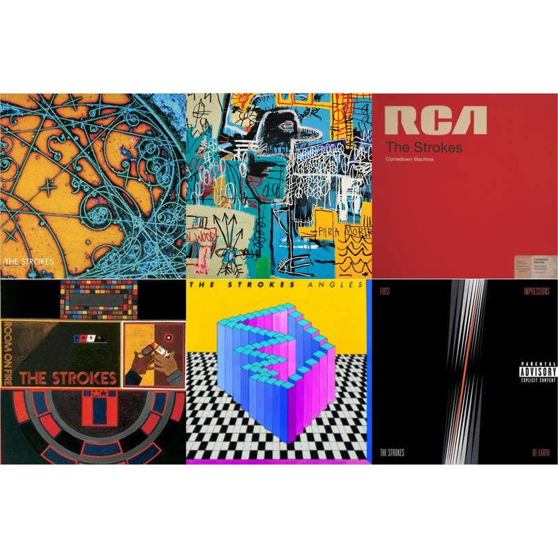 Strokes – Is This It & New Abnormal (180G/Clear Apet Slipcase/Dl Insert) & Comedown Machine & Room On Fire & Angles (Gatefold) & First Impressions Of Earth – LP Vinyl Bundle