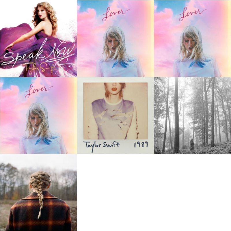 Taylor Swift – Speak Now & Lover (Deluxe) (Version 2) & Lover & Lover (Deluxe) (Version 1) & 1989 & Folklore (Edited) & Evermore (X) – CD Bundle