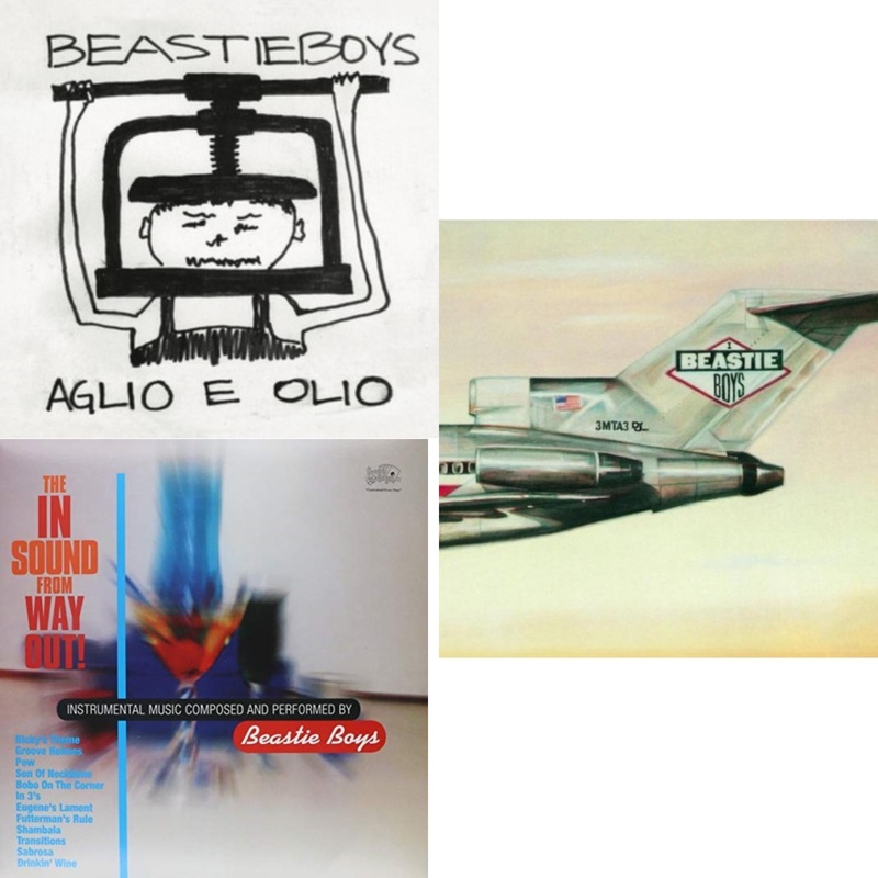 Beastie Boys – Aglio E Olio & In Sound From Way Out (180G) & Licensed To Ill (30Th Anniversary Edition) – LP Vinyl Bundle