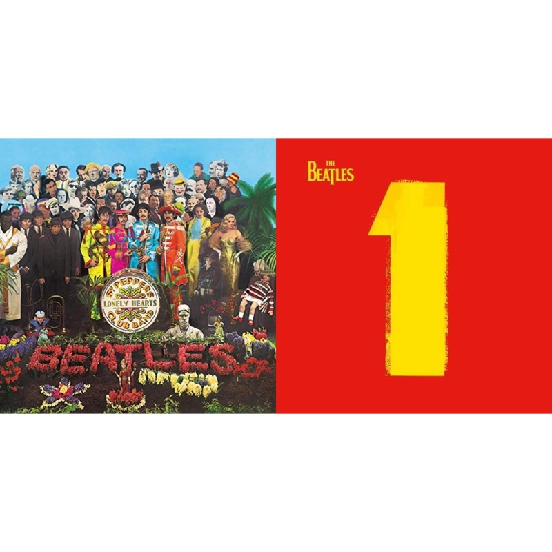 Beatles – Sgt. Pepper’s Lonely Hearts Club Band (2017 Stereo Mix/180G/Original Stencils) & 1 (2015 Reissue) – LP Vinyl Bundle