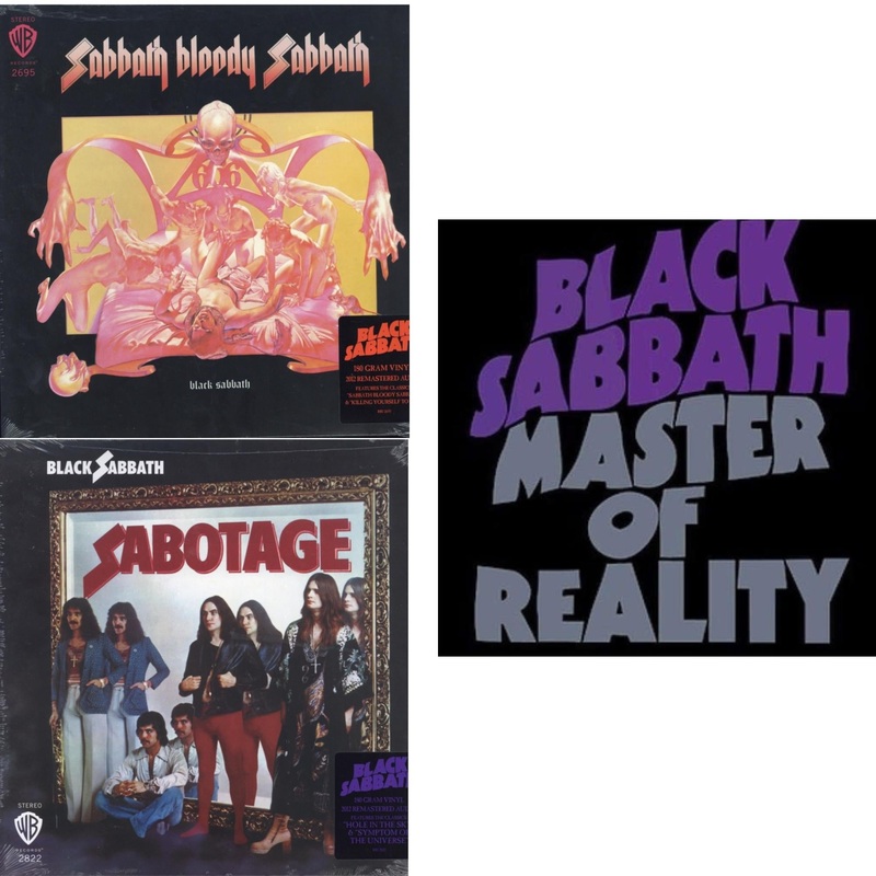 Black Sabbath – Sabbath Bloody Sabbath (180G) & Sabotage (180G) & Master Of Reality – LP Vinyl Bundle