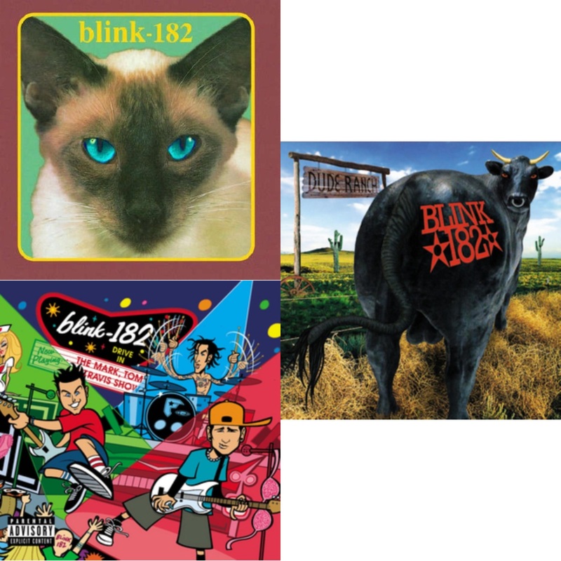 Blink-182 – Cheshire Cat & Mark Tom & Travis Show (Enema Strikes Back) & Dude Ranch – LP Vinyl Bundle