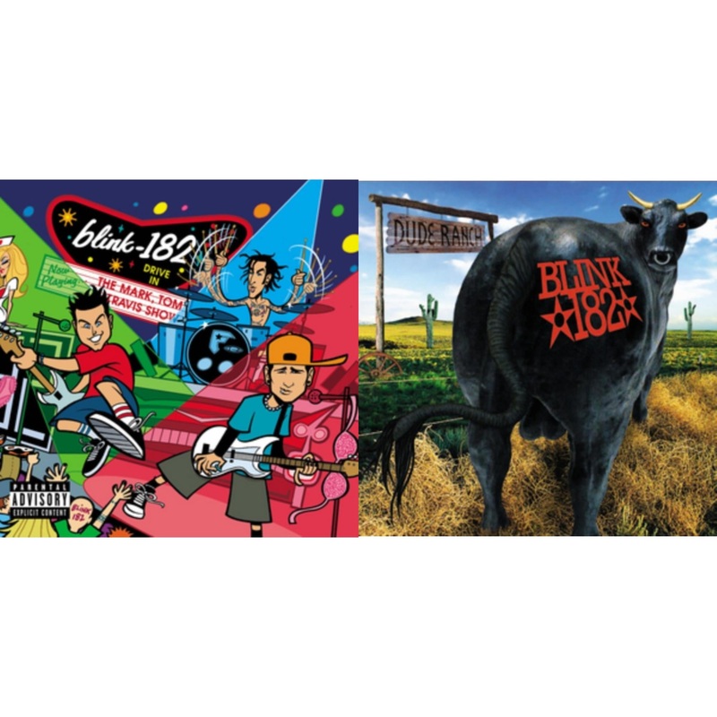 Blink-182 – Mark Tom & Travis Show (Enema Strikes Back) & Dude Ranch – LP Vinyl Bundle