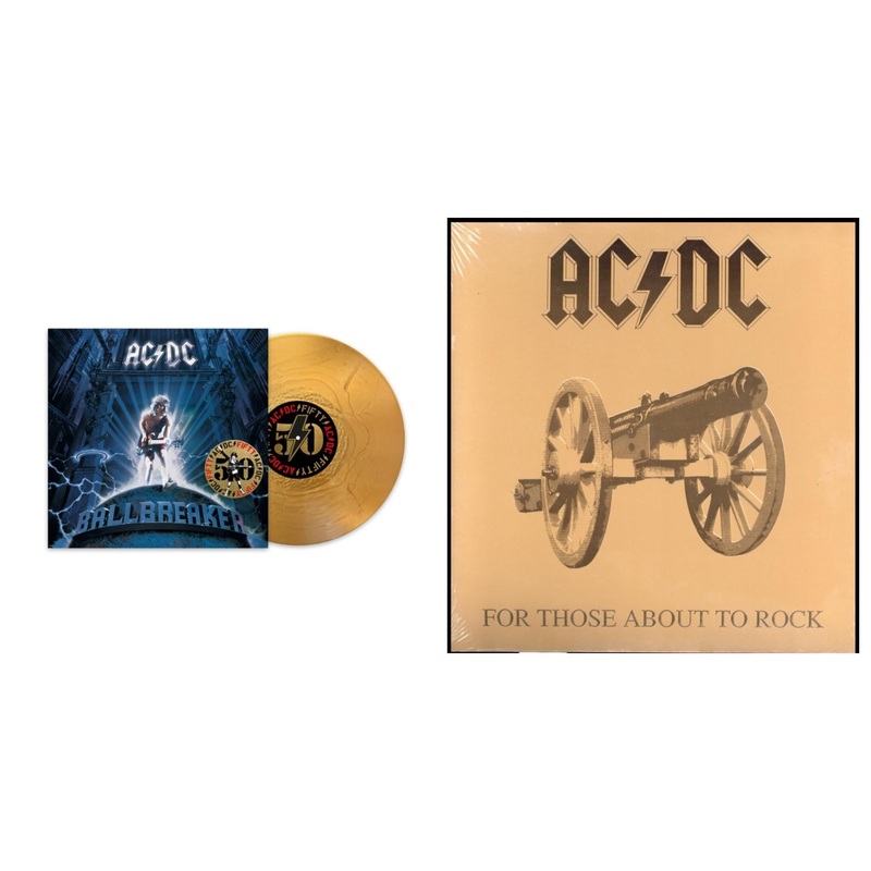 Ac/Dc – Ballbreaker (50Th Anniversary/Gold Color LP Vinyl) & For Those About To Rock (180G)