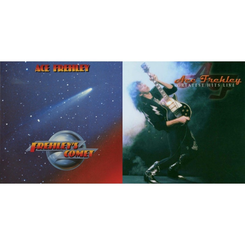 Ace Frehley – Frehley’s Comet (Red & Blue Hand Poured Effect LP Vinyl) & Greatest Hits Live