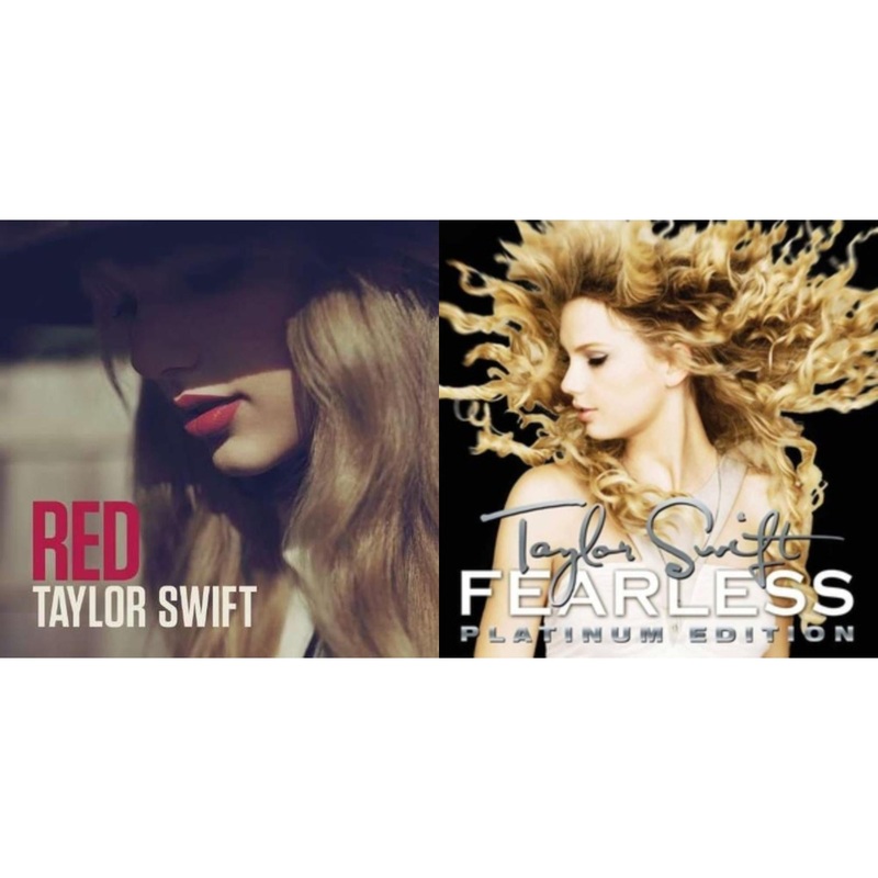 Taylor Swift – Red & Fearless Platinum Edition – LP Vinyl Bundle