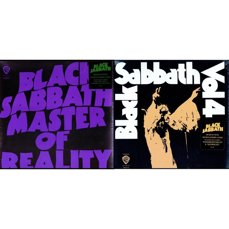 Black Sabbath – Master Of Reality (180G) & Vol. 4 (180G) – LP Vinyl Bundle