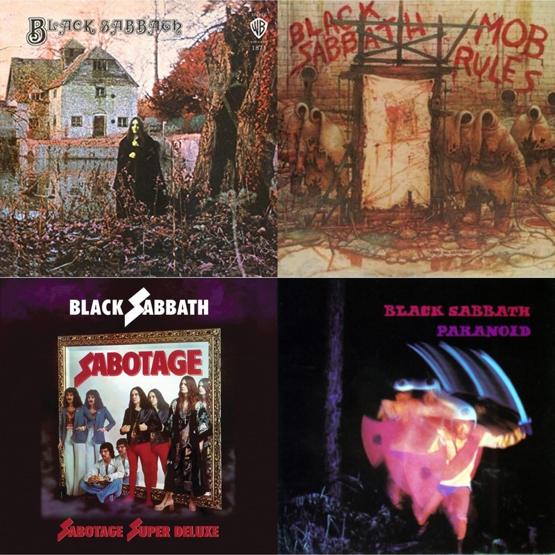 Black Sabbath – Black Sabbath (180G) & Mob Rules (Deluxe/2LP) & Sabotage (Super Deluxe Edition/4LP/7Inch) & Paranoid