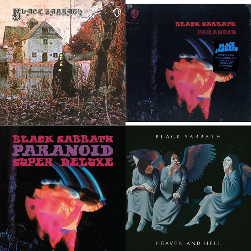 Black Sabbath – Black Sabbath (180G) & Paranoid (180G) & Paranoid (Deluxe Edition) & Heaven & Hell (Deluxe/2LP)