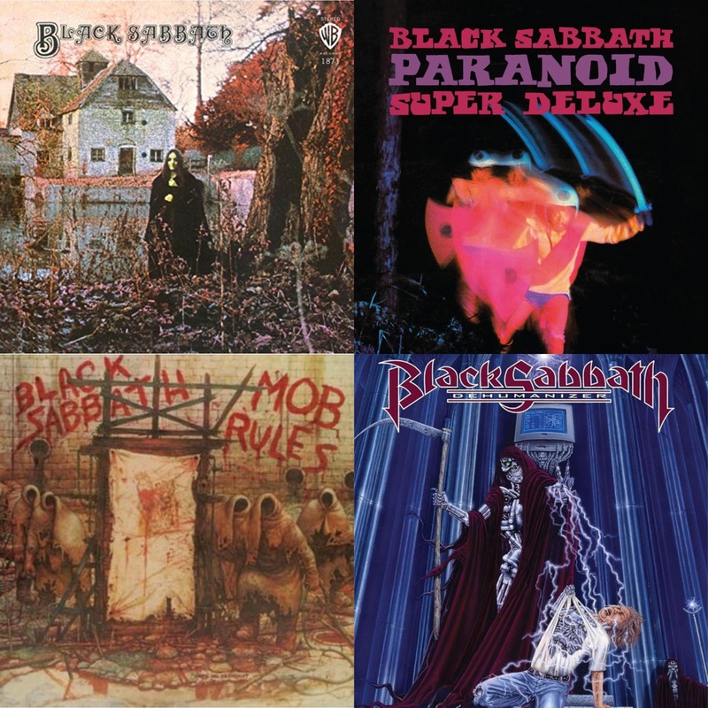 Black Sabbath – Black Sabbath (180G) & Paranoid (Deluxe Edition) & Mob Rules (Deluxe/2LP) & Dehumanizer (Deluxe Edition/2LP) (Rocktober)