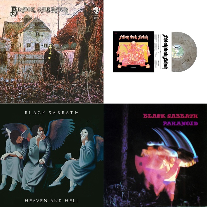 Black Sabbath – Black Sabbath (180G) & Sabbath Bloody Sabbath (Smoky LP Vinyl) (Syeor) & Heaven & Hell (Deluxe/2LP) & Paranoid